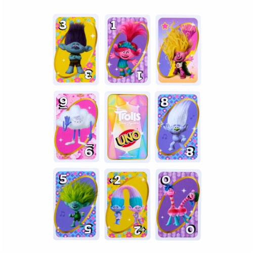 Mattel Trolls 3 Uno Game Perspective: left