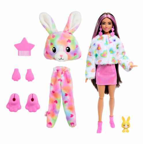 Mattel HRK38 Barbie® Cutie Reveal Bunny Doll Perspective: left