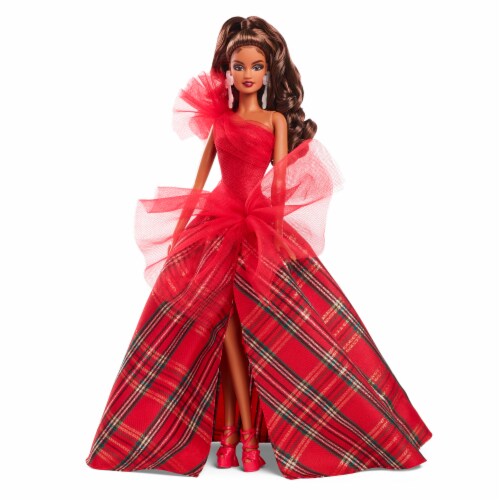 Mattel 2024 Holiday Barbie Doll Perspective: left