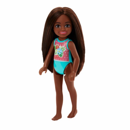 Barbie Brunette Chelsea Beach Doll Perspective: left