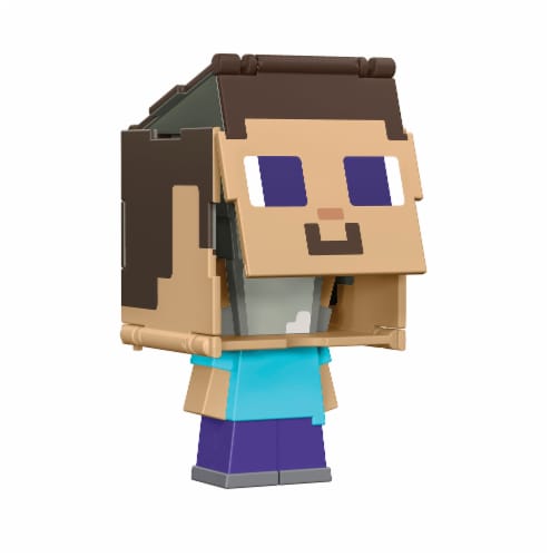Minecraft Flippin Figs™ Steve in Iron Armor Action Figure Perspective: left