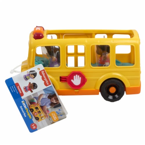Fisher-Price® Large Vehicle School Bus Toy Perspective: left