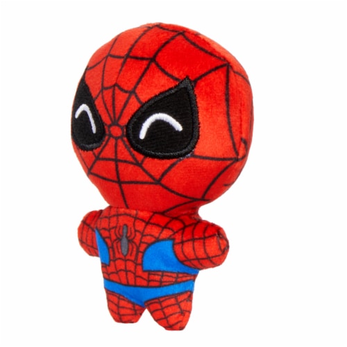 Marvel Moodiverse Happy Spiderman Plush Toy Perspective: left