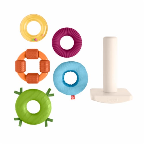 Fisher-Price® Sensory Rock-A-Stack Toy Perspective: left