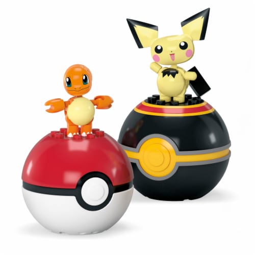 MEGA™ Pokémon Charmander & Pichu Poké Balls Perspective: left
