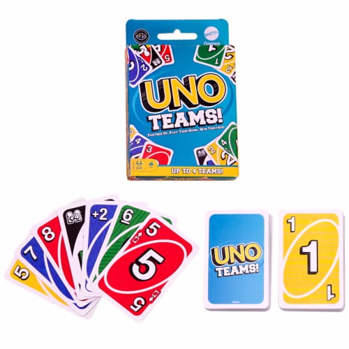 Mattel UNO Teams!™ Card Game Perspective: left