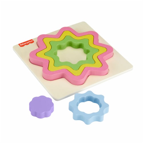 Fisher Price® Wooden Mini Rainbow Puzzle Perspective: left