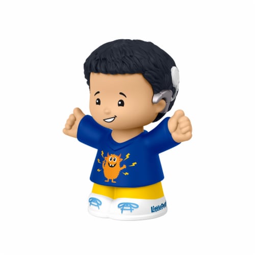 ​Fisher-Price Little People Boy with Cochlear Implant Toddler Toy Perspective: left