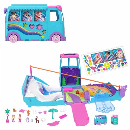 Mattel® Polly Pocket™ Pet Mobile Adventure Playset Perspective: left