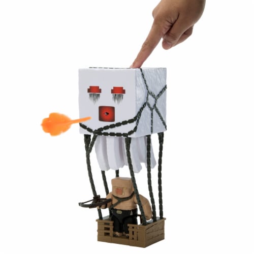 Mattel Minecraft Blast Attack Ghast Figure Set Perspective: left