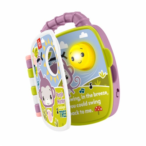 Fisher-Price® Purple Monkey Musical Storybook Perspective: left