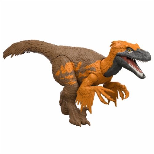 Mattel® Jurassic World Wild Roar Utahraptor Perspective: left