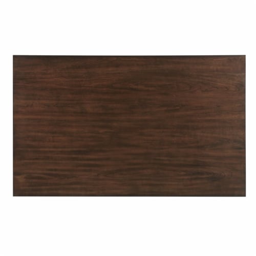 Lexicon Binghampton 60  Transitional Wood Dining Room Table in Dark Cherry Perspective: left