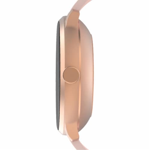 iTouch Sport 3 Smartwatch: Rose Gold Case with Blush Strap Perspective: left