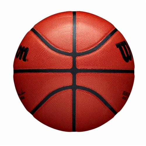 Wilson Sporting Goods NBA Authentic Indoor Basketball - Orange/Black Perspective: left