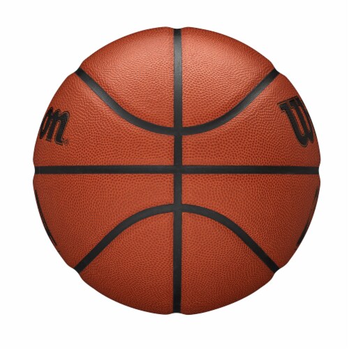 Wilson Sporting Goods NBA Forge Intermediate Size Basketball - Orange/Black Perspective: left