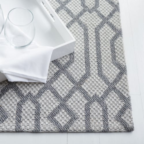 Safavieh Martha Stewart Cotton Area Rug - Blue/Gray Perspective: left