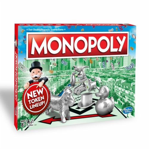 Hasbro Gaming Monopoly Board Game Perspective: left