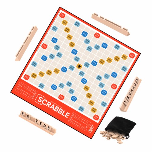 Hasbro Classic Scrabble Refresh Board Game Perspective: left