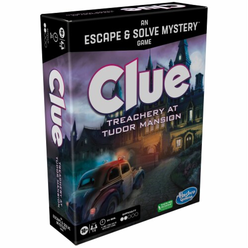 Hasbro Gaming Clue Treachery at Tudor Mansion Game Perspective: left
