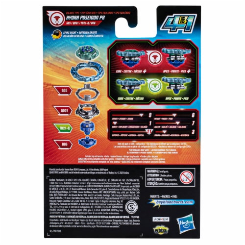 Hasbro Beyblade Burst QuadStrike Hydra Poseidon P8 Starter Pack Toy Perspective: left