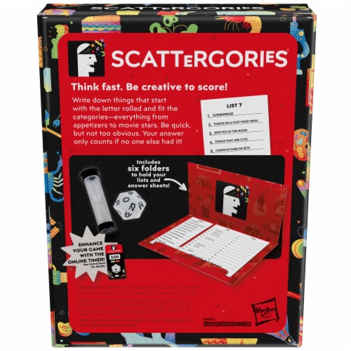 Hasbro Classic Scattergories Game Perspective: left