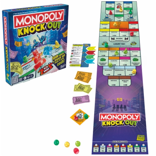 Hasbro Gaming Monopoly Knockout Board Game Perspective: left