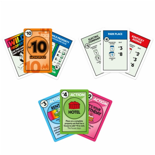 Hasbro Gaming Monopoly® Deal Card Game Perspective: left