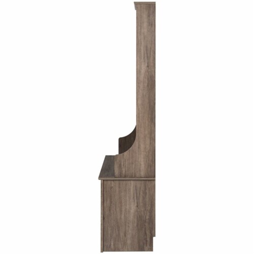 Pemberly Row 27  Hall Tree with 9 Cubbies in Drifted Gray Perspective: left