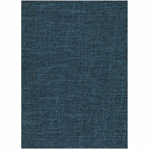 Pemberly Row Traditional Full-size Linen Fabric Futon Mattress in Aqua Blue Perspective: left