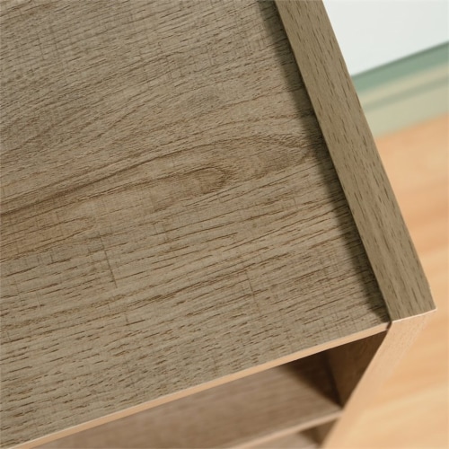 Home Square 2 Piece Modern Engineered Wood Bookcase Set in Summer Oak Perspective: left