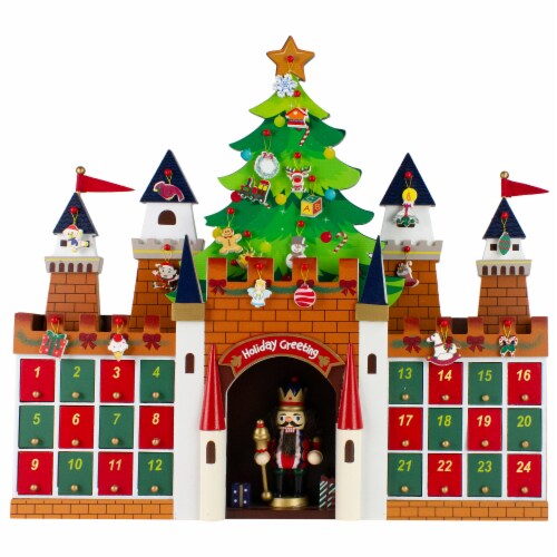 Northlight 20.5 Nutcracker Castle Christmas Advent Calendar Decoration