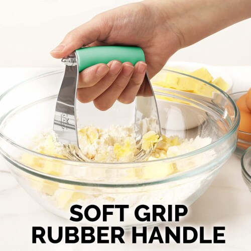 Zulay Kitchen Dough Blender and Pastry Cutter - Mint Perspective: left