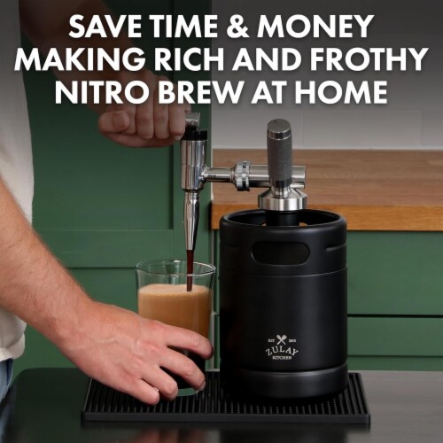 Zulay Kitchen Nitro Cold Brew Maker with Pressure Relieving Valve Creamer Faucet 1 Ralphs