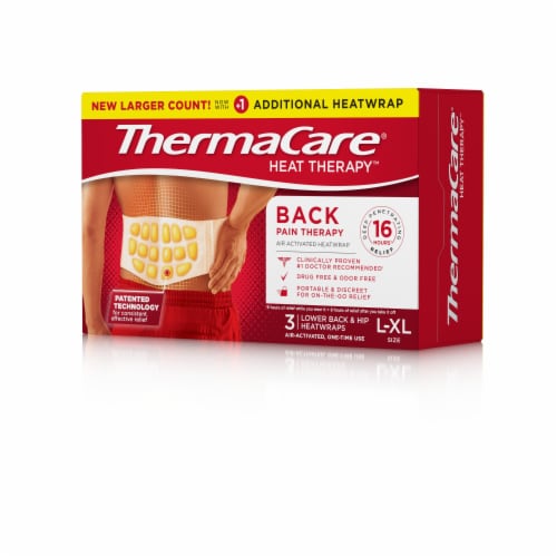 ThermaCare Back Pain Heat Therapy Perspective: left