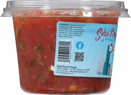 Salsa King of Chicago Mild Salsa Perspective: left