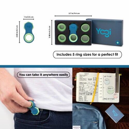 Yogi Fidget Toy Stress Reducer, Perfect for ADHD, ADD, Anxiety and Autism - Ocean Perspective: left