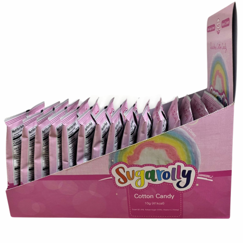 Sugarolly Rainbow Cotton Candy (Pack of 15) Perspective: left