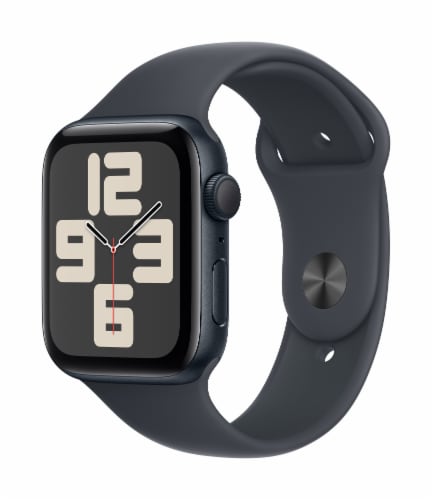 Apple Watch SE - Midnight Aluminum Case with Midnight Sport Band Perspective: left
