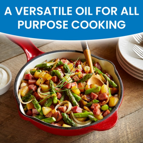 Crisco Pure Vegetable Oil Perspective: left