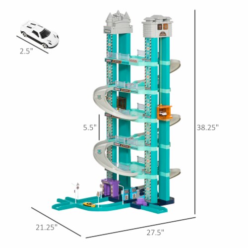 6-Level Kids Toy Car Playset Activity Parking Garage Lot w