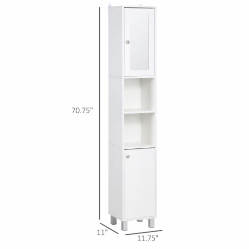 Freestanding Bathroom Storage Cabinet with 2 Drawers & Adjustable Shelf,  White, 1 Unit - Kroger