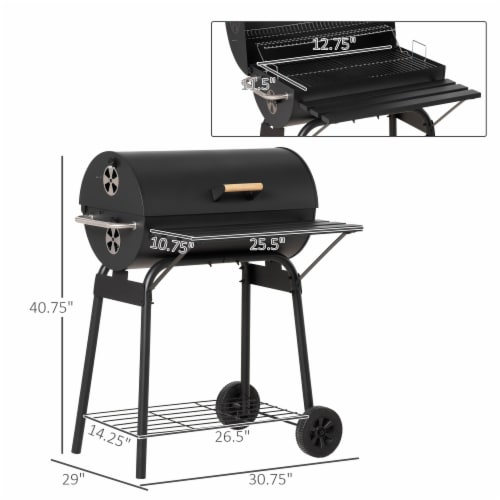 Portable Tabletop Charcoal Grill BBQ Camping Picnic Cooker Air Vent  Outdoor, 1 Unit - Kroger