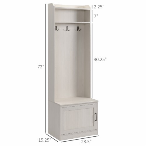 Small entryway bench outlet and coat rack