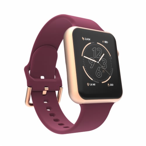 iTouch Air 4 Smartwatch Jillian Michaels Roseg Burgundy Case