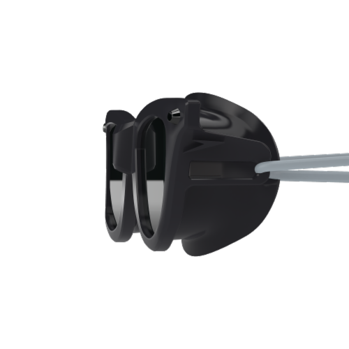 Speedo Junior Seasider Mirror 334 Goggles - Black Perspective: left