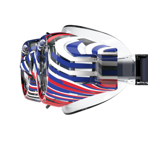 Speedo® Hydrospex USA Print Goggles Perspective: left