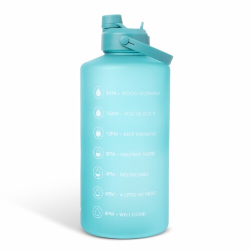 Manna Dual Lid Bottle - Blue Perspective: left