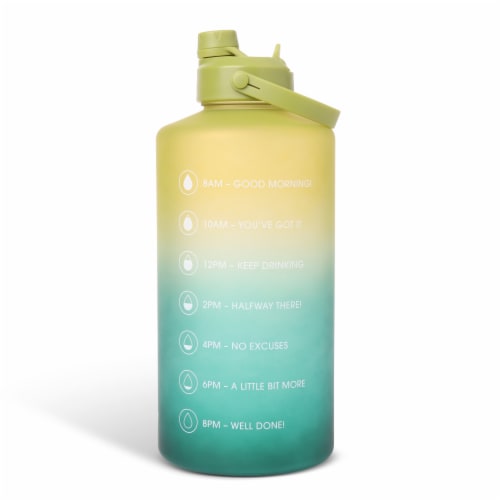 Manna Dual Lid Bottle - Ombre Green Perspective: left