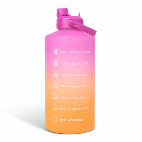 Manna Dual Lid Bottle - Pink Ombre Perspective: left